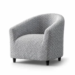 Housse bi-extensible microfibre gaufrée graphique pour fauteuil cabriolet