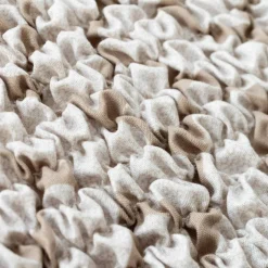 Housse bi-extensible microfibre gaufrée graphique pour fauteuil et canapé