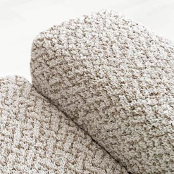 Housse bi-extensible microfibre gaufrée graphique pour fauteuil et canapé