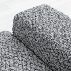 Housse bi-extensible microfibre gaufrée graphique pour fauteuil et canapé