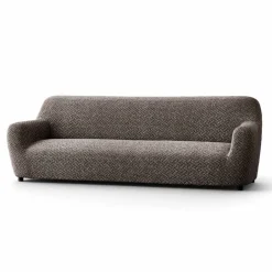 Housse bi-extensible microfibre gaufrée graphique pour fauteuil et canapé