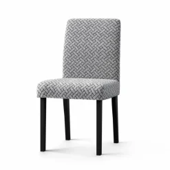 Housse bi-extensible microfibre gaufrée graphique spéciale chaise
