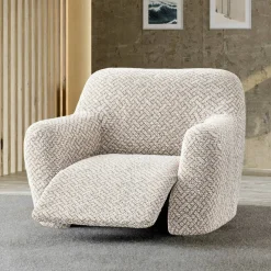 Housse bi-extensible microfibre gaufrée graphique spéciale relax