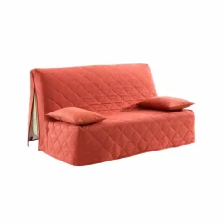 Housse canapé BZ coton bachette uni matelassé