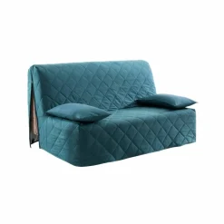 Housse canapé BZ coton bachette uni matelassé