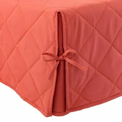 Housse clic-clac standard matelassée coton bachette uni