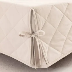 Housse clic-clac standard matelassée coton bachette uni