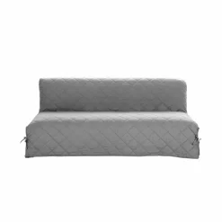 Housse clic-clac standard matelassée coton bachette uni