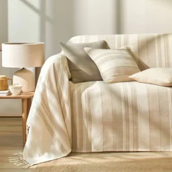 Housse coussin multicolore coton tissage artisanal - lot de 2