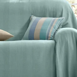Housse coussin multicolore coton tissage artisanal - lot de 2