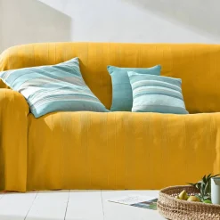 Housse coussin multicolore coton tissage artisanal - lot de 2