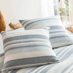 Housse coussin multicolore coton tissage artisanal - lot de 2