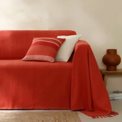 Housse coussin multicolore coton tissage artisanal - lot de 2