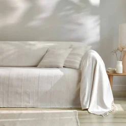 Housse coussin unie coton tissage artisanal - lot de 2