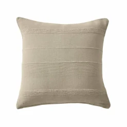 Housse coussin unie coton tissage artisanal - lot de 2