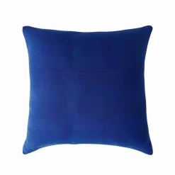 Housse coussin unie coton tissage artisanal - lot de 2
