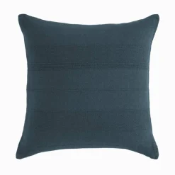 Housse coussin unie coton tissage artisanal - lot de 2
