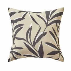 Housse de coussin imprimé feuillage