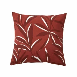 Housse de coussin imprimé feuillage