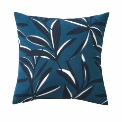 Housse de coussin imprimé feuillage