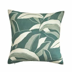 Housse de coussin imprimé feuillage - lot de 2