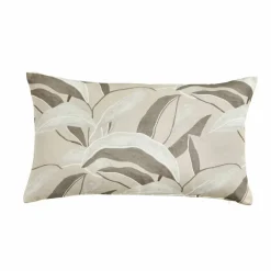 Housse de coussin imprimé feuillage - lot de 2