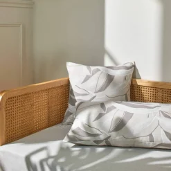 Housse de coussin imprimé feuillage - lot de 2