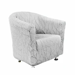 Housse extensible motif jacquard "serpentins" spéciale fauteuil cabriolet
