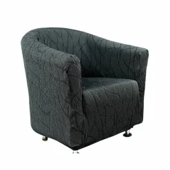 Housse extensible motif jacquard "serpentins" spéciale fauteuil cabriolet