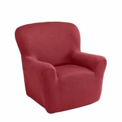 Housse extensible unie canapé fauteuil accoudoirs