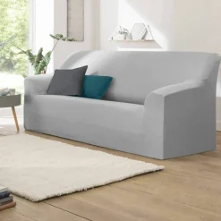 Housse extensible unie canapé fauteuil accoudoirs