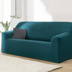 Housse extensible unie canapé fauteuil accoudoirs