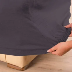 Housse extensible unie canapé fauteuil accoudoirs