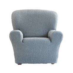Housse gaufrée bi-extensible canapé fauteuil accoudoirs