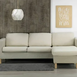 Housse gaufrée bi-extensible coussins méridienne