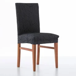Housse intégrale extensible motif jacquard "serpentins" spéciale chaise