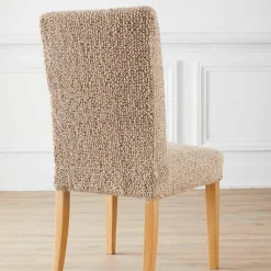 Housse microfibre bi-extensible gaufrée spéciale chaise