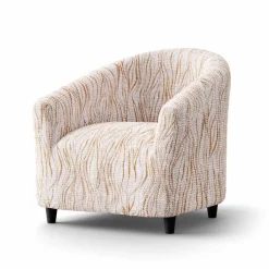 Housse microfibre bi-extensible imprimé vague spéciale fauteuil cabriolet