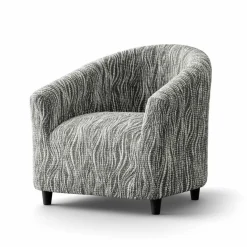 Housse microfibre bi-extensible imprimé vague spéciale fauteuil cabriolet