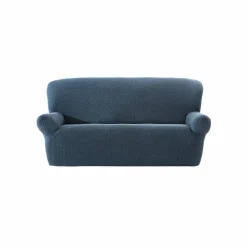Housse texturée bi-extensible spéciale canapé fauteuil à accoudoirs