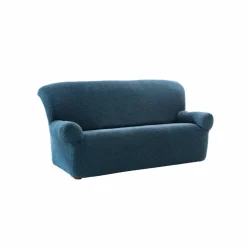 Housse texturée bi-extensible spéciale canapé fauteuil à accoudoirs