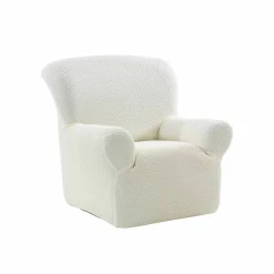 Housse texturée bi-extensible spéciale canapé fauteuil à accoudoirs