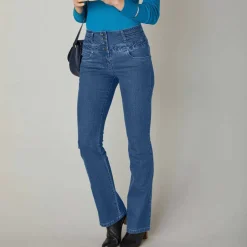 Jean boocut taille haute - petite stature