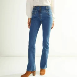 Jean bootcut taille haute - grande stature