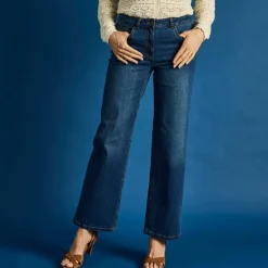 Jean coupe large stretch, grande stature