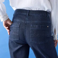 Jean coupe large stretch, petite stature