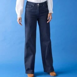 Jean coupe large stretch, petite stature