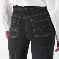 Jean coupe large stretch, petite stature