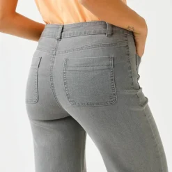 Jean coupe large taille haute, grande stature