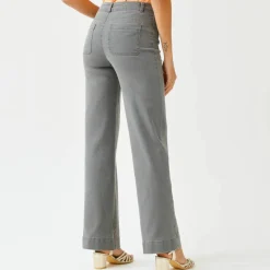 Jean coupe large taille haute, grande stature